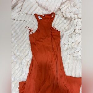 Old Navy Backless Rust Dress